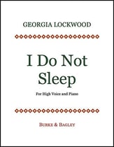 I Do Not Sleep Vocal Solo & Collections sheet music cover